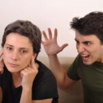 Couple shouting